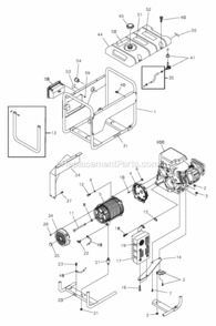 Part Location Diagram of 200815GS Briggs and Stratton KIT, Decals